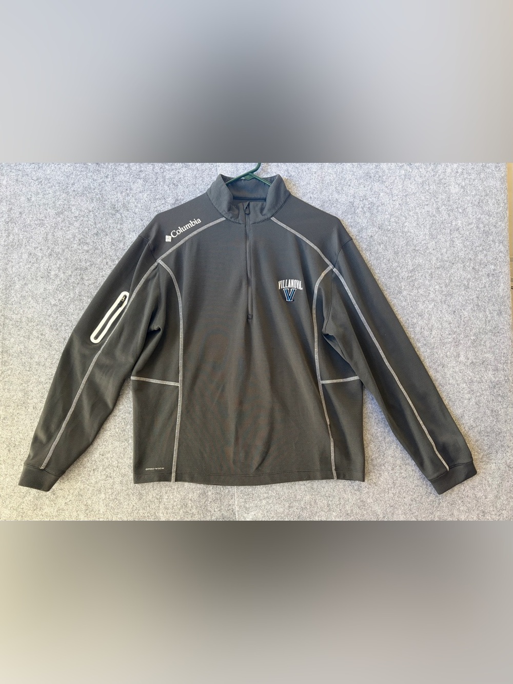 Columbia Charcoal Gray Villanova Quarter-Zip Pullover